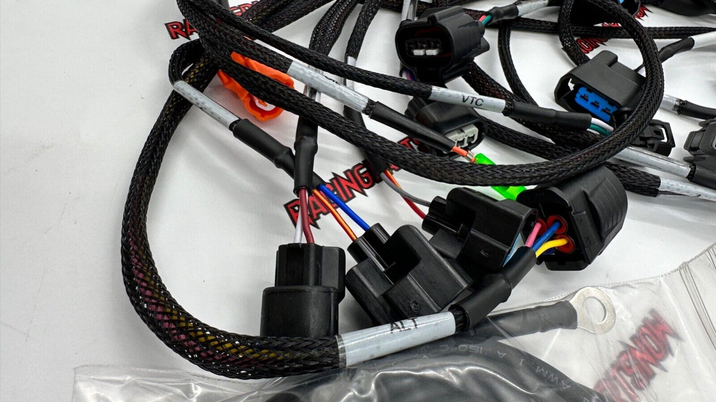 K20 K24 K-Series MESH Tucked Engine Harness Charge Harness Kit Integra CRX EK EG